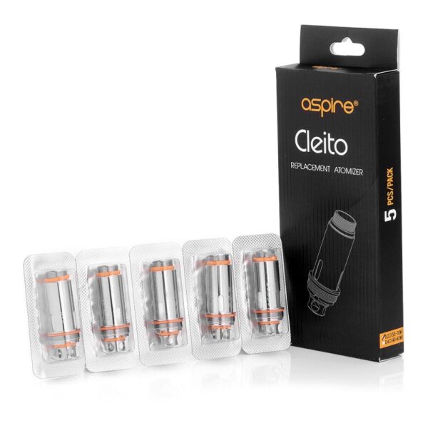 authentic aspire cleito replacement coil heads silver 02 ohm 5570w 5 pcs