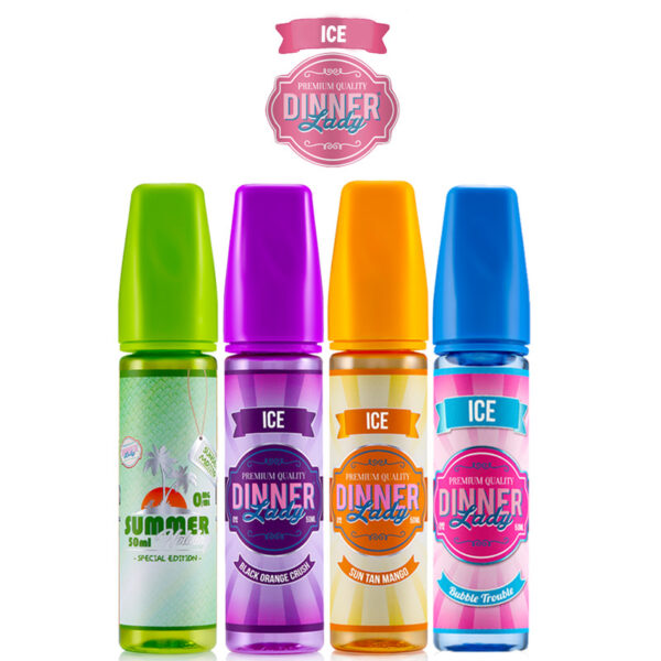 Dinner Lady 60ml Shortfill E-Liquid - Sweet ICE Series