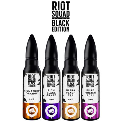 riot squad black edition ml eliquid shortfill bottles