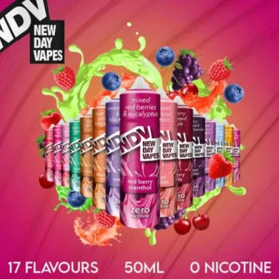 NDV E-Liquid 60ml Shortfill | 70/30 Vg/pg | 12 Incredible Flavors